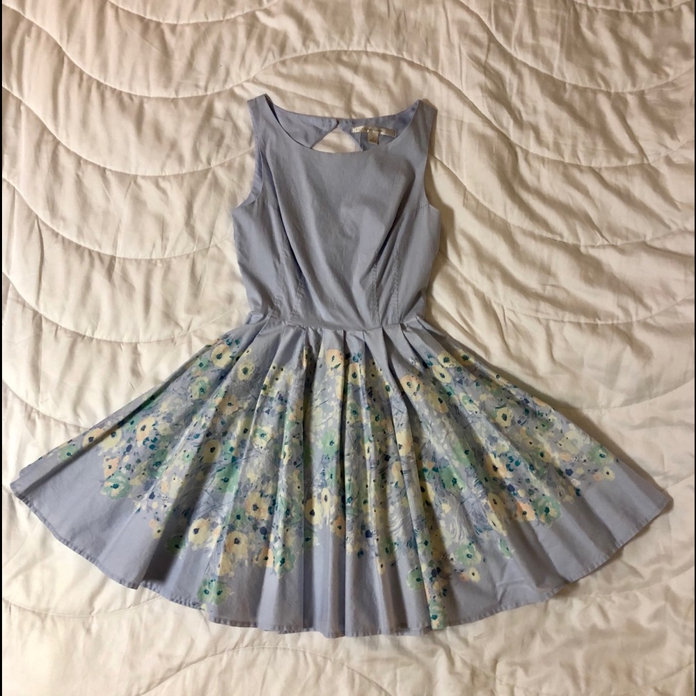 Blue Floral Easter Dress